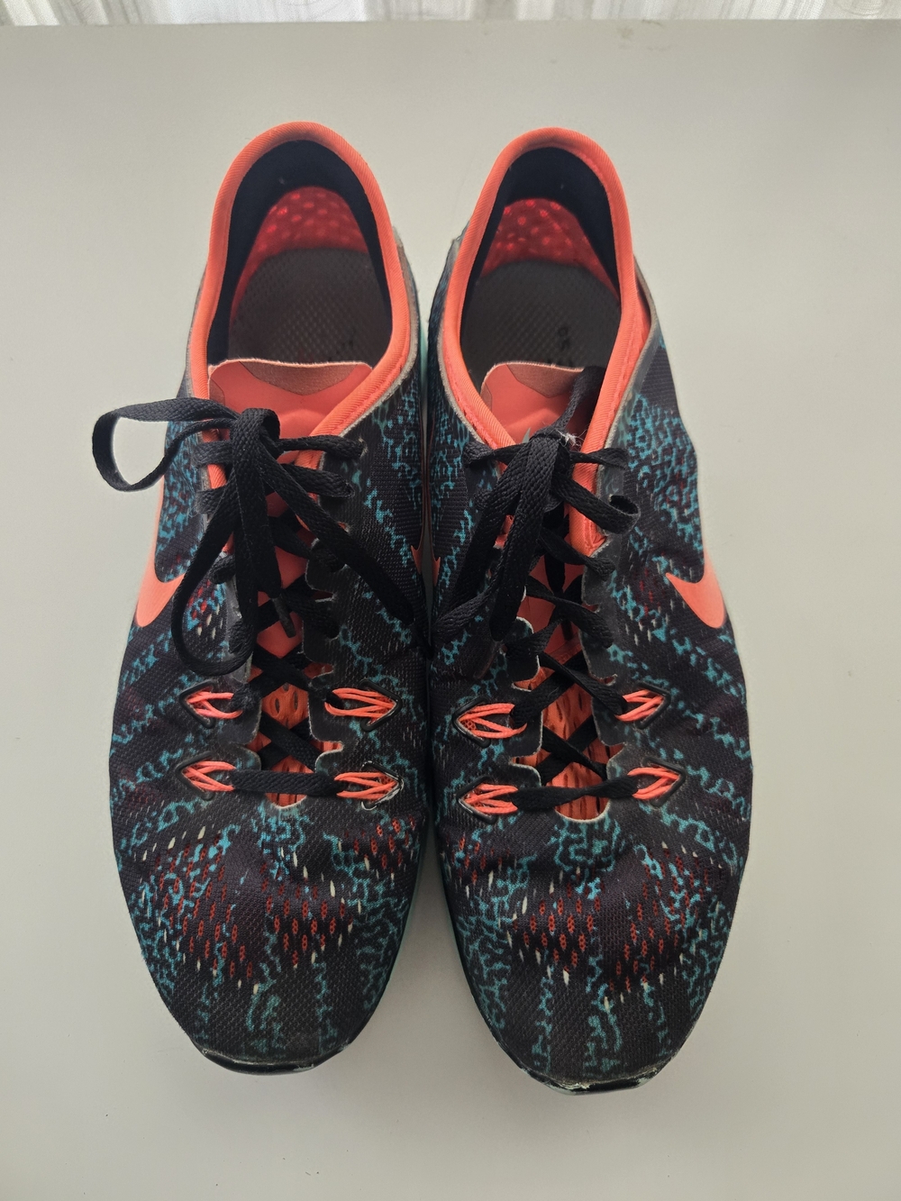 Nike Free 5.0 Women’s Athletic Shoes in Black, Coral & Teal